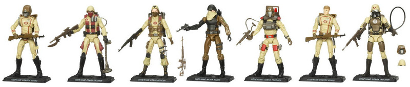 NEW GI Joe 25th Extreme Conditions Set 1 Cobra Desert Assault Squad Set 1 
