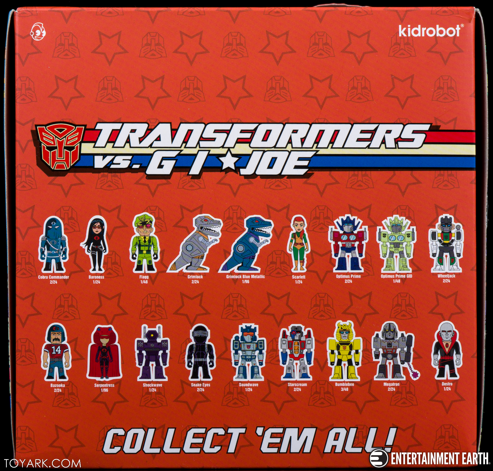 G.I Kidrobot Transformers VS Joe 3-Inch Vinyl Mini-Figure Cobra Commander 