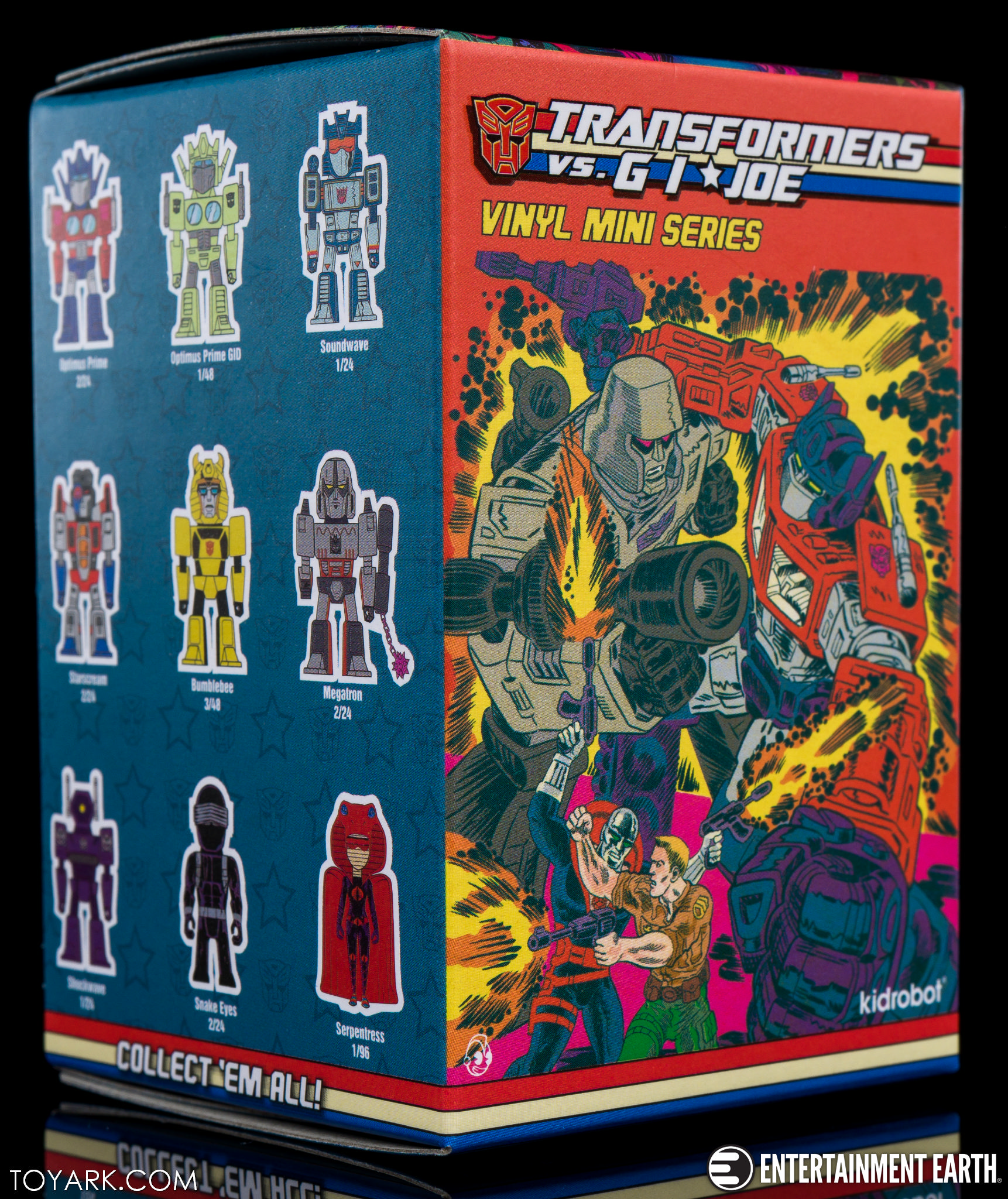 G.I Joe 3-Inch Vinyl Mini-Figure Kidrobot Transformers VS Megatron 