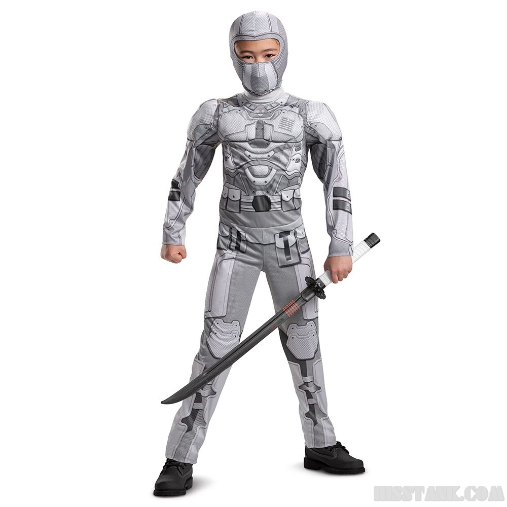 G I Joe RETALIATION Storm Shadow Cosplay Costume White Knight Outfit For Men