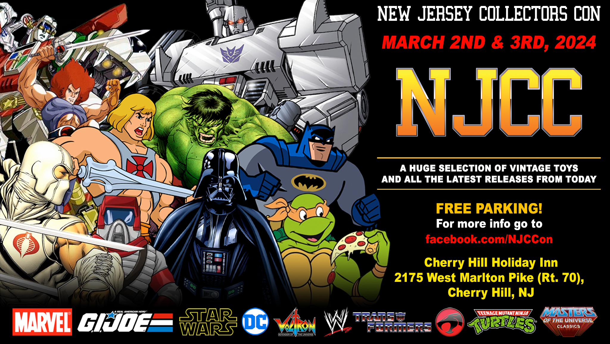 NJCC March 2nd and 3rd East Coast G.I. Joe Show and Action Figure Collector Event
